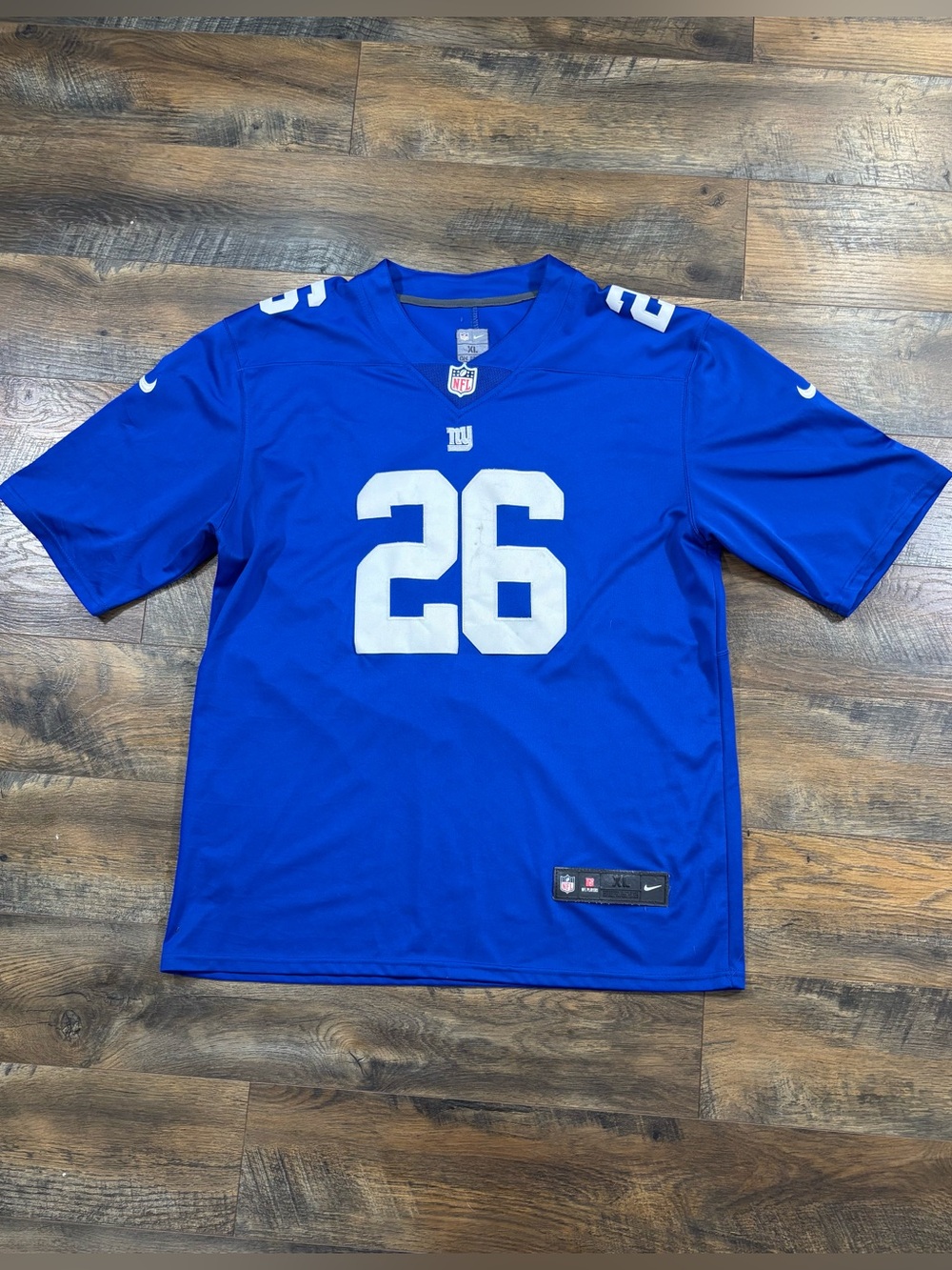Nike New York Giants Saquon Barkley blue jersey size XL